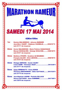 RESULTATS MARATHON 17-05-2014